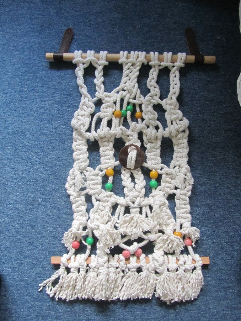 Macrame Wandversiering, nieuw, Eigen ontwerp, Wandhanger, Nieuw, Ophalen of Verzenden