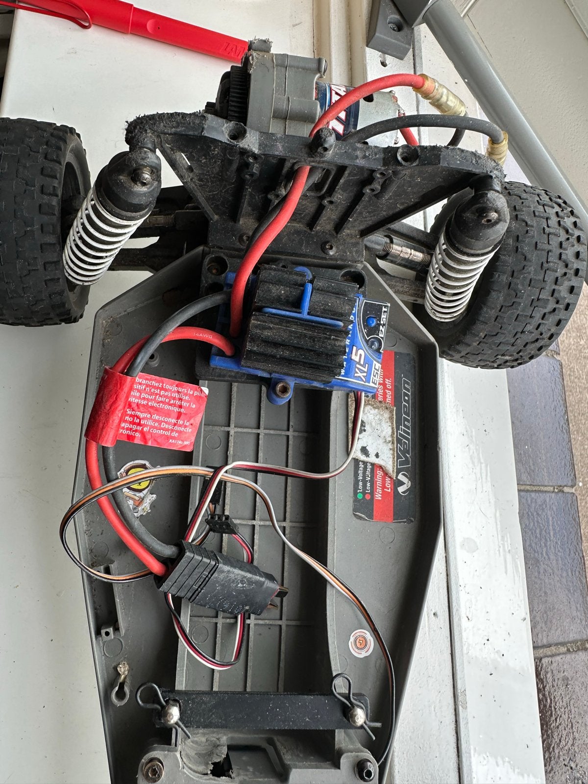 Traxxas Bandit EX VXL roller met onderdelen, Elektro, Gebruikt, Auto offroad, Ophalen of Verzenden