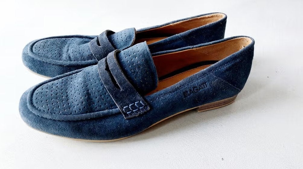 Nieuwe blauwe suède leren Bagatt loafers - Maat 40, Kleding | Dames, Blauw, Instappers, Nieuw, Ophalen of Verzenden