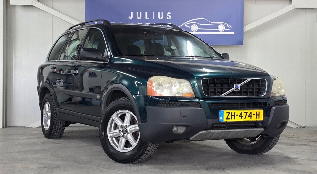 Volvo XC90 2.5 T 5P Volledig Onderhouden Trekhaak DAB+ Camer, Auto's, Gebruikt, Zwart, Stoelverwarming, Leder en Stof