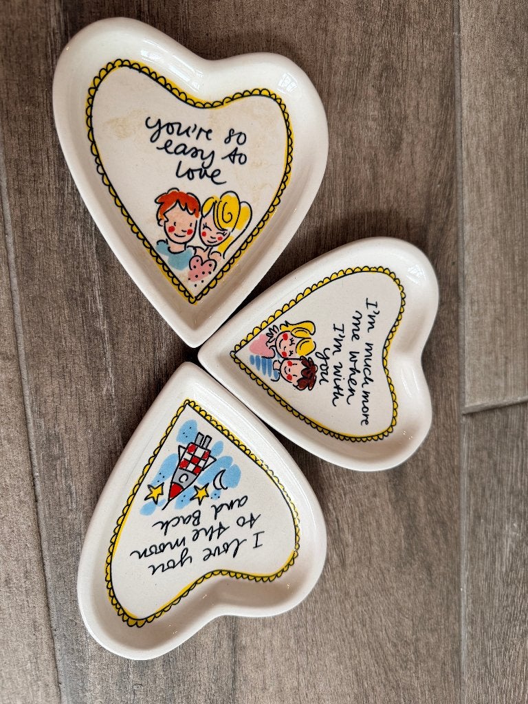 Blond Amsterdam hartvormige schaaltjes – 3 stuks, Ophalen, Aardewerk, Blond Amsterdam, Schaal of Schalen