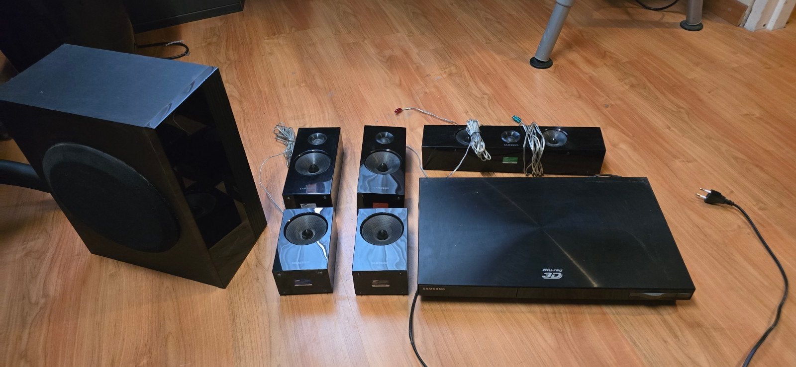 Samsung Home Cinema Set met Blu-ray speler en 5.1 geluid, Gebruikt, Blu-ray-speler, 70 watt of meer, Ophalen of Verzenden