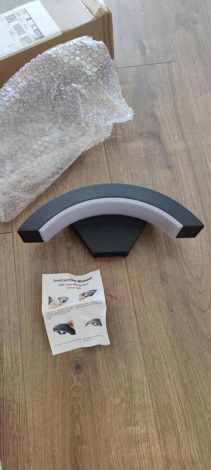 Nieuwe buitenlamp (zonder sensor) - Ongebruikt in verpakking, Ophalen of Verzenden, Nieuw, Zwart