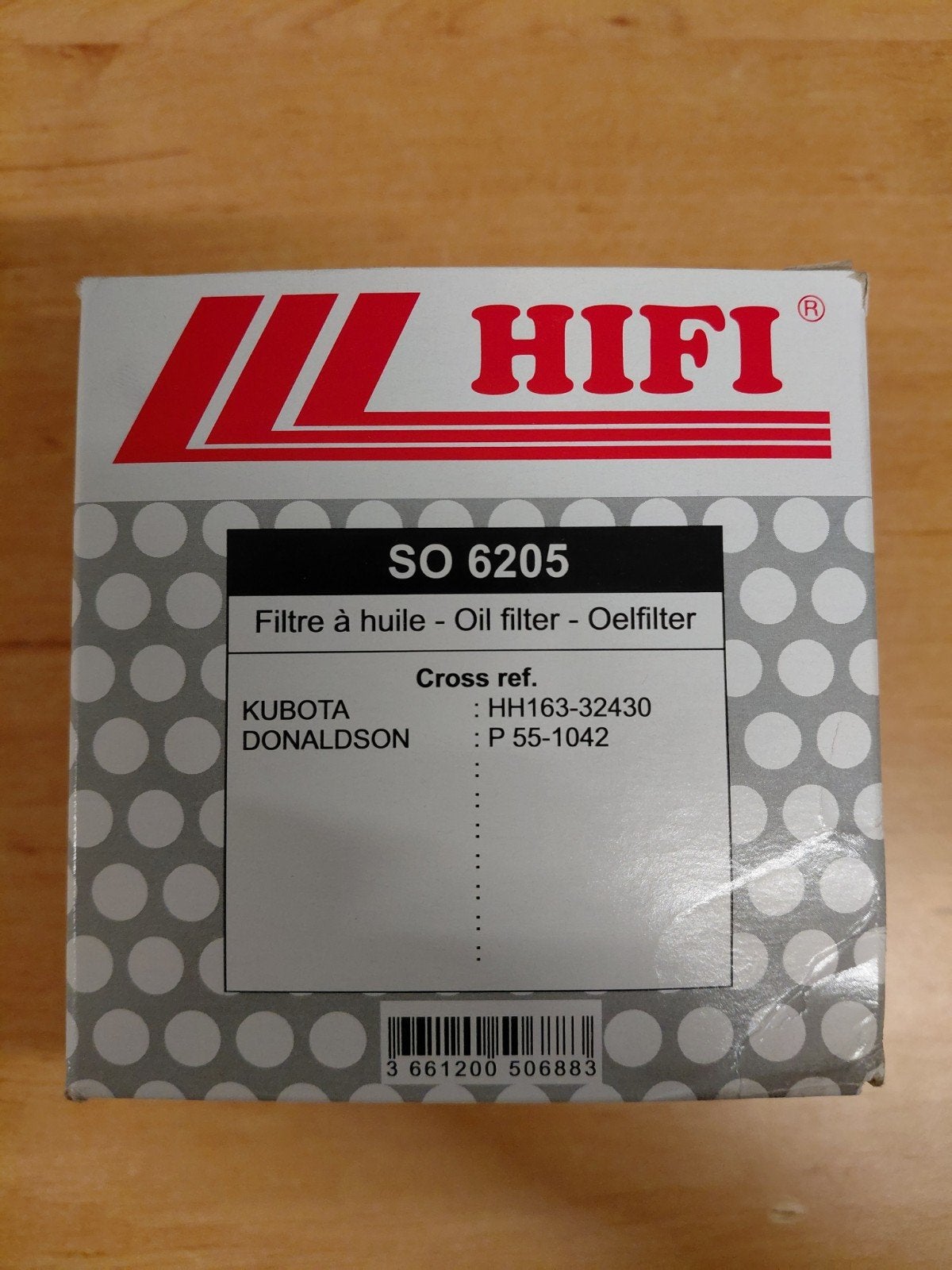 Hifi oliefilter   SO 6205, Auto-onderdelen, Ophalen of Verzenden, Nieuw