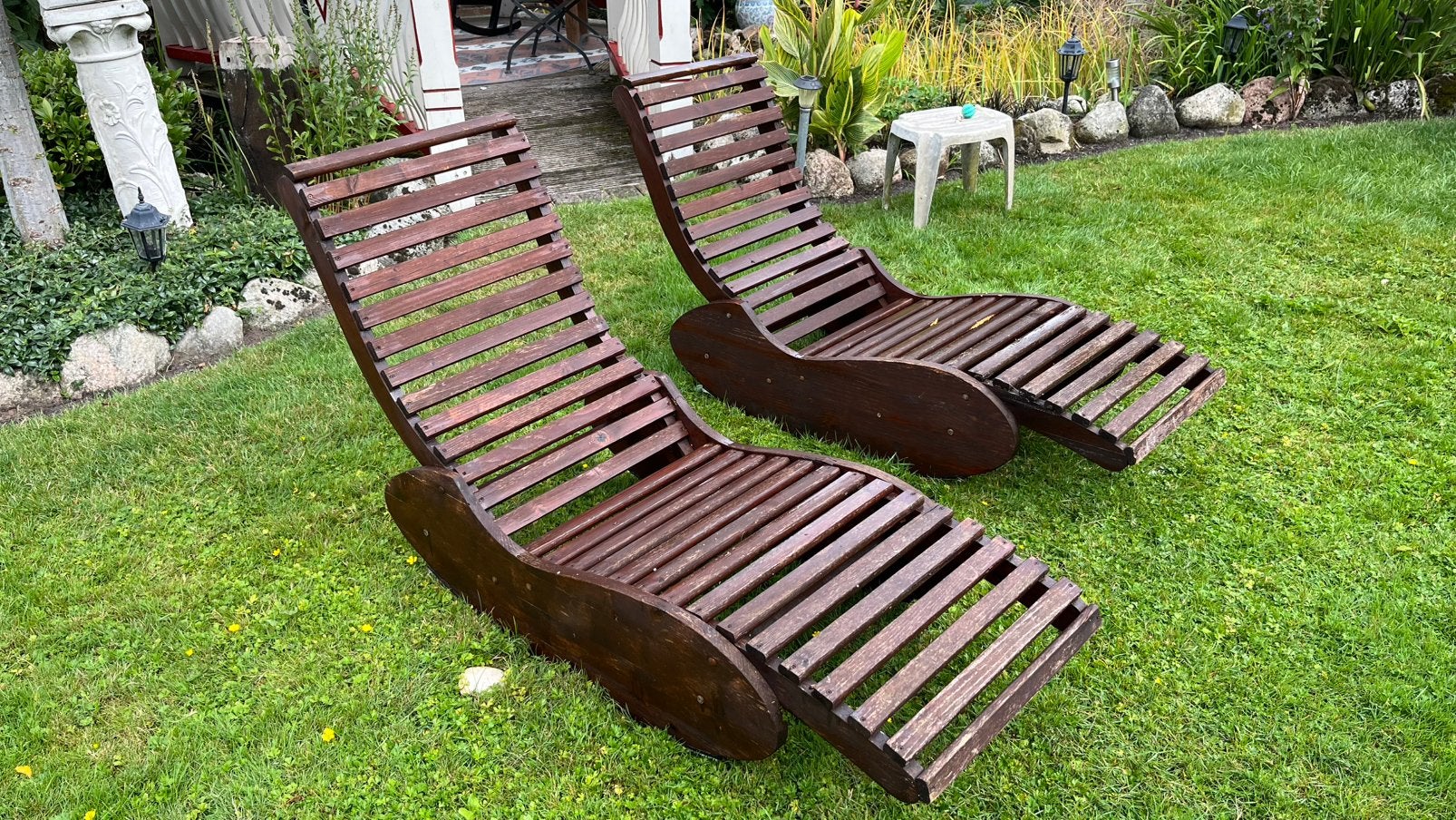 Loungebankjes, Ophalen, Gebruikt, Hout