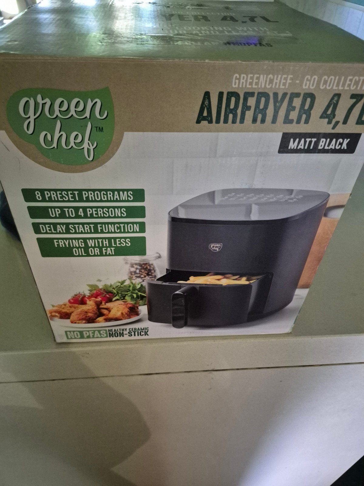 Foto 4 van GreenChef Go Collection Airfryer 4.7L Matt Black