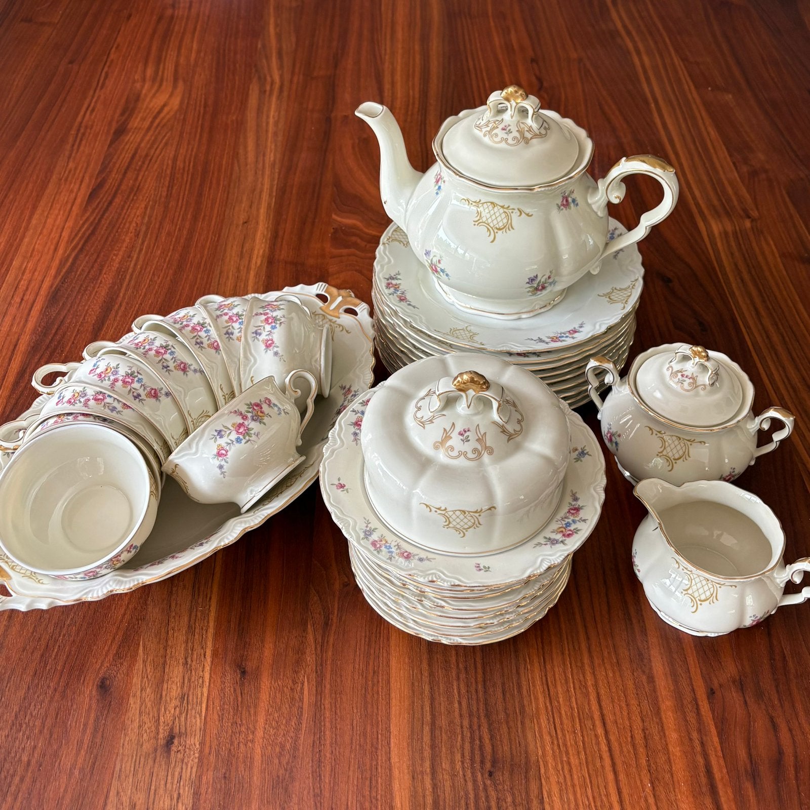 High Tea, brocante, vintage, oud servies, Antiek en Kunst, Ophalen