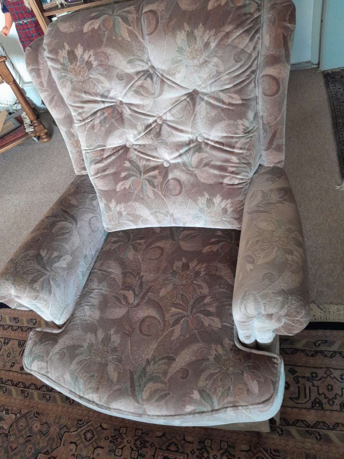 Fauteuil, Ophalen, Gebruikt, 75 tot 100 cm, Stof