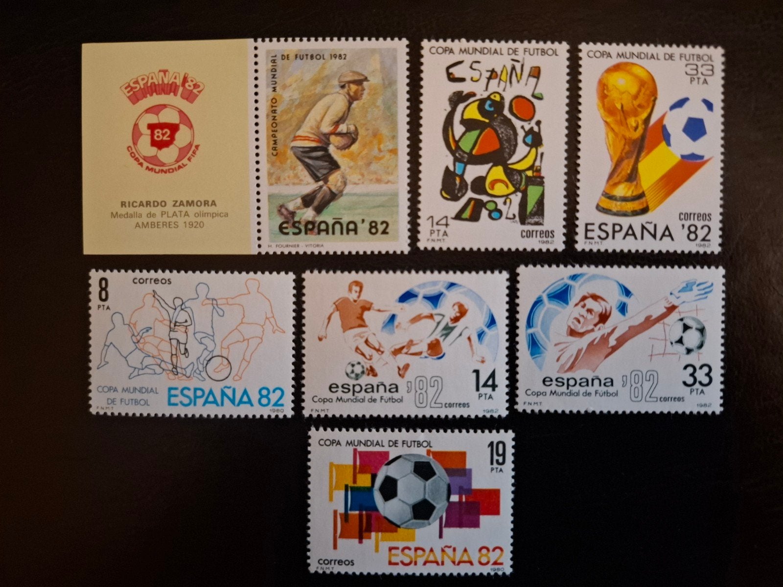 Spanje 1980/82 WK voetbal Spanje diverse, Ophalen of Verzenden, Postfris