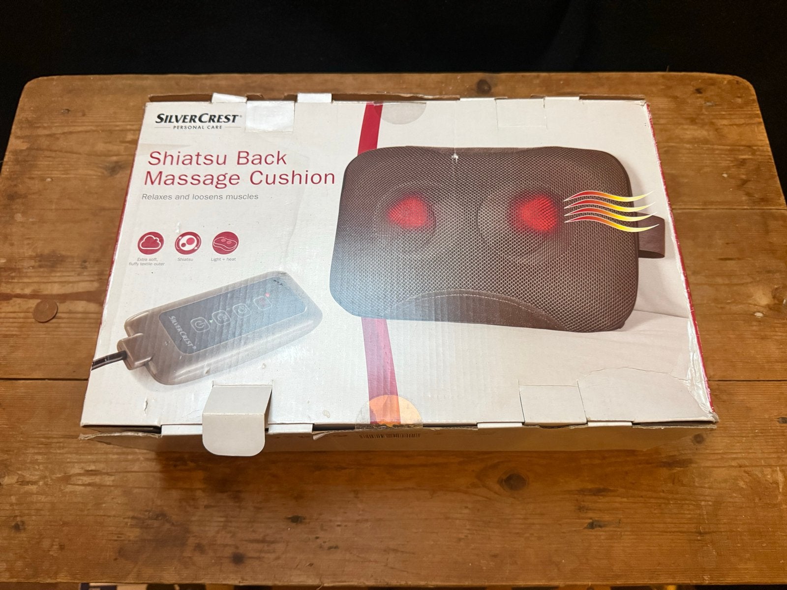 SilverCrest Shiatsu Rug Massagekussen - Ontspant Spieren, Ophalen of Verzenden, Zo goed als nieuw, Massagestoel of Kussen