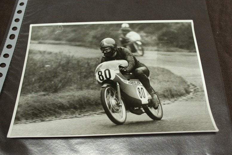Jos Schurgers op Kreidler 50cc racer TT, Ophalen of Verzenden, Gelezen