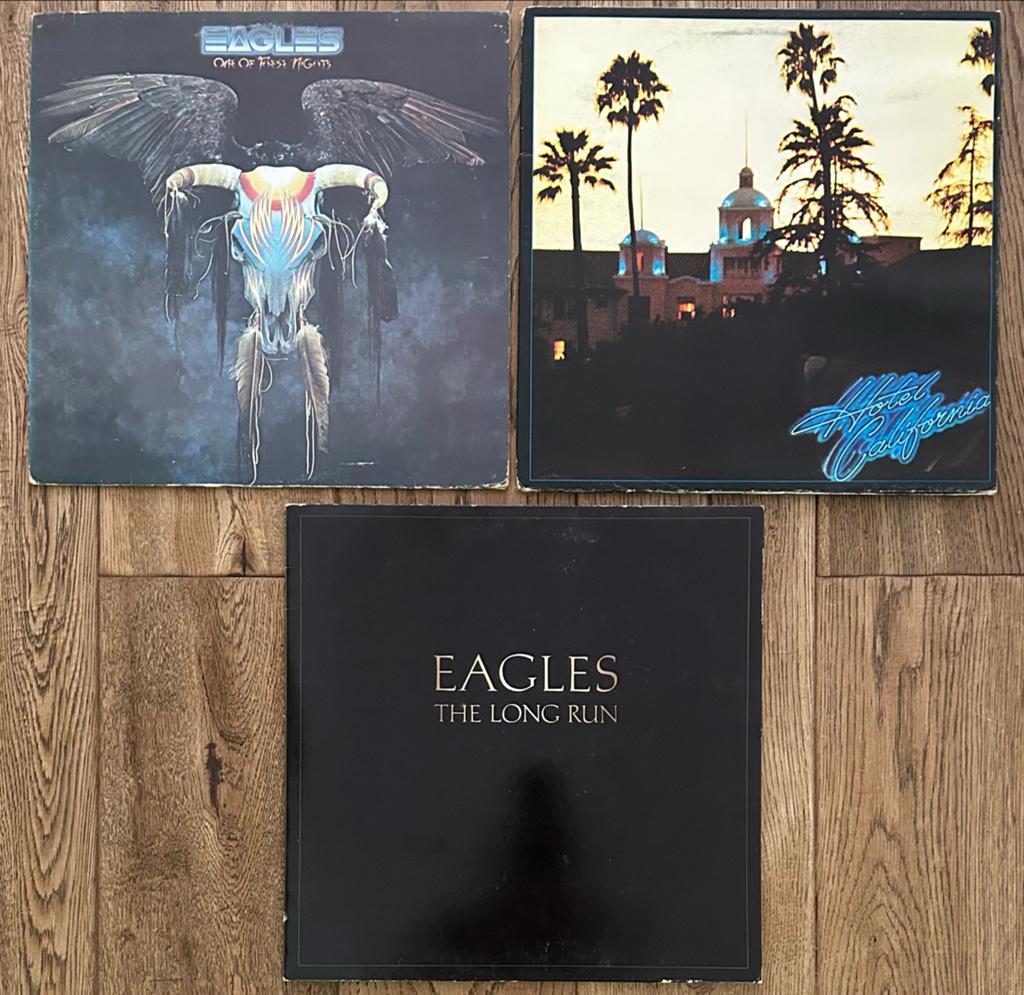 Eagles LP Collectie: One of These Nights, Hotel California,, Cd's en Dvd's, Vinyl | Rock, Ophalen of Verzenden, 1970 - 1979