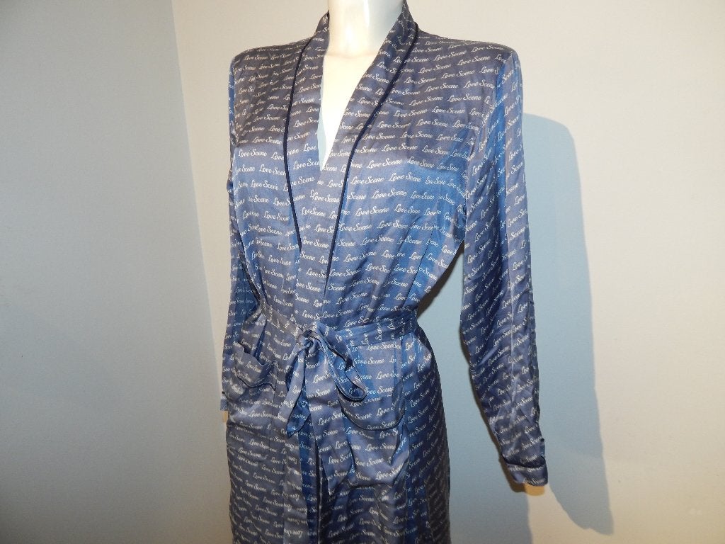Love stories kimono ochtend jas satijn achtig print S/M, Kleding | Dames, Pyjama's, Love Stories, Verzenden, Zo goed als nieuw