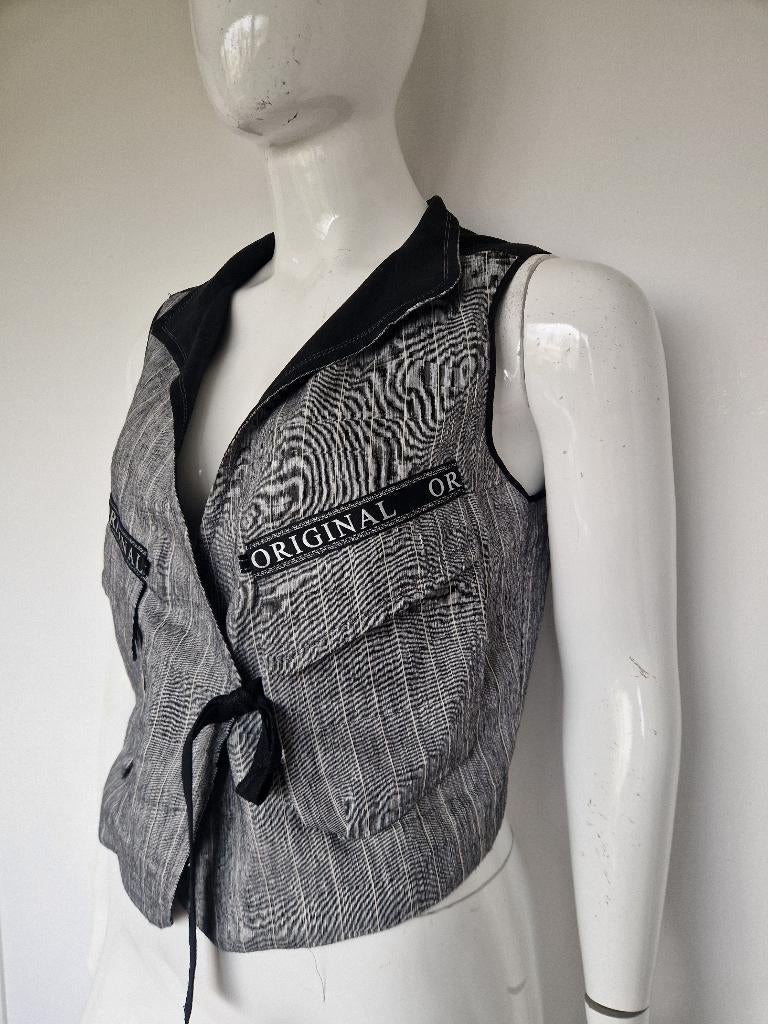Beate Heymann gilet. Maat 42, Grijs., Kleding | Dames, Nijmegen, Zo goed als nieuw, Info@verhip-vintage.nl, Grijs