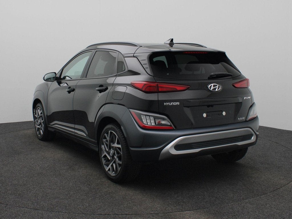 Hyundai Kona 1.6 GDI HEV Fashion Design | Adaptieve Cruise |, 12 maanden, Stof, Gebruikt, Zwart