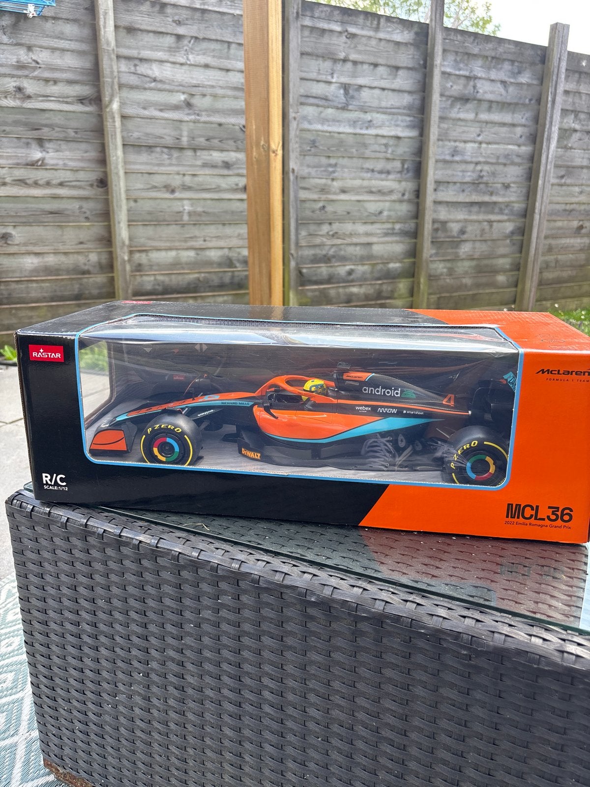 Rastar McLaren MCL36 Formule 1 RC Auto Schaal 1:12, Nieuw, Auto onroad, RTR (Ready to Run), Overige schalen