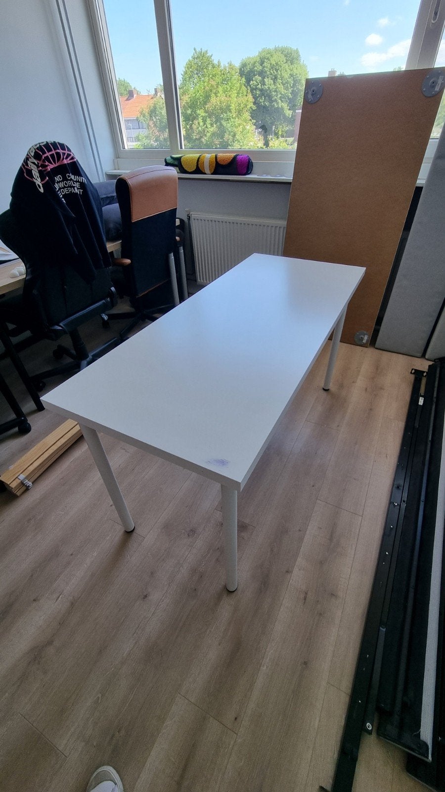 Ikea bureau 140x60, Ophalen, Gebruikt, Hout, IKEA