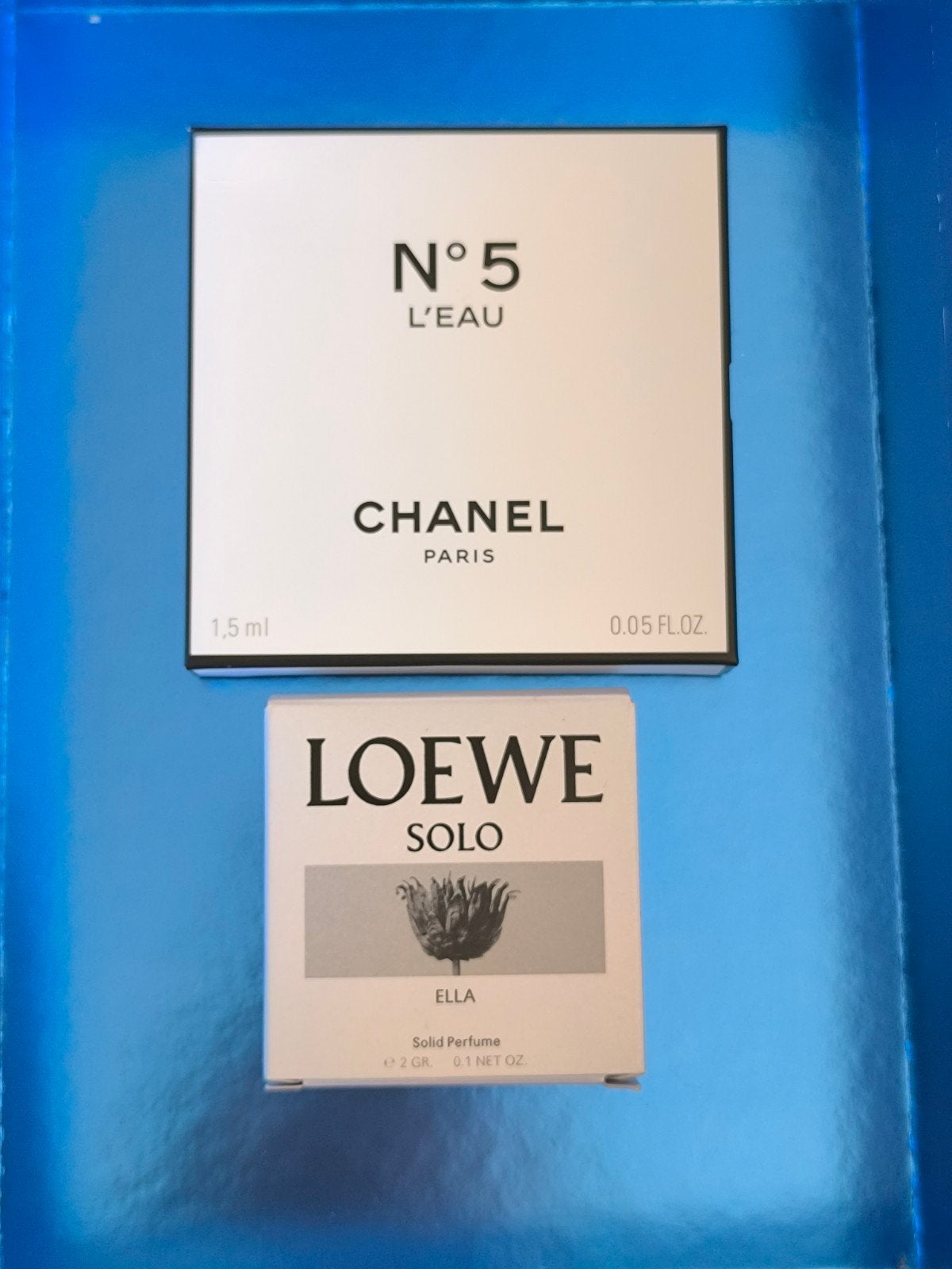 Chanel N5 L'Eau & Loewe Solo Ella Parfum Samples, Ophalen of Verzenden, Nieuw