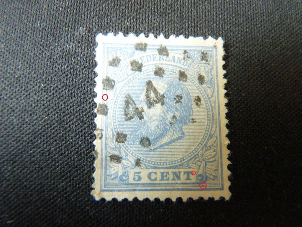 plaatfout 19 , getempeld., Postzegels en Munten, Ophalen of Verzenden, T/m 1940, Gestempeld