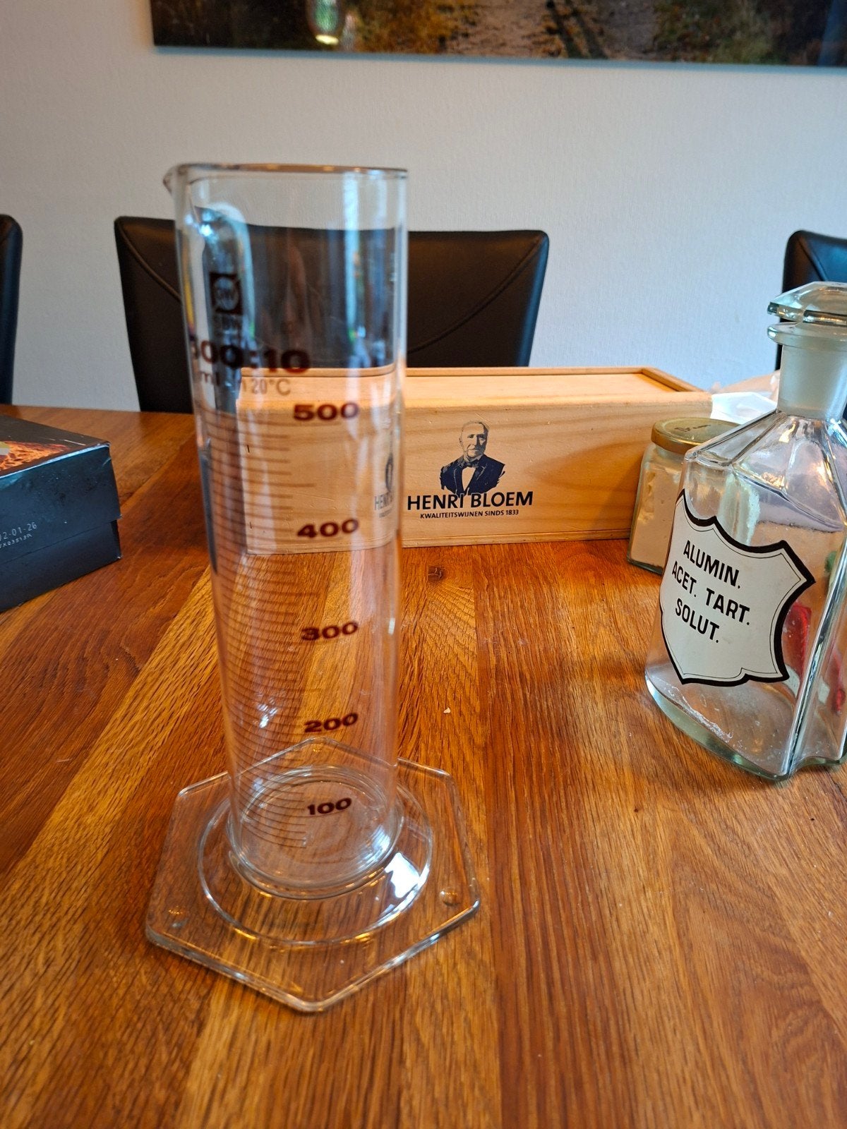 Maatcilinder 500ml - Laboratoriumglas, Verzamelen, Glas en Borrelglaasjes, Ophalen of Verzenden, Gebruikt, Overige typen