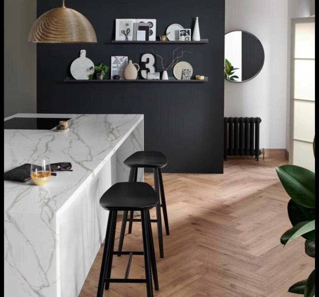 WEEKAANBIEDING! EIKEN VISGRAAT PARKET KANT EN KLAAR GEOLIED, Ophalen of Verzenden, Nieuw, Parket