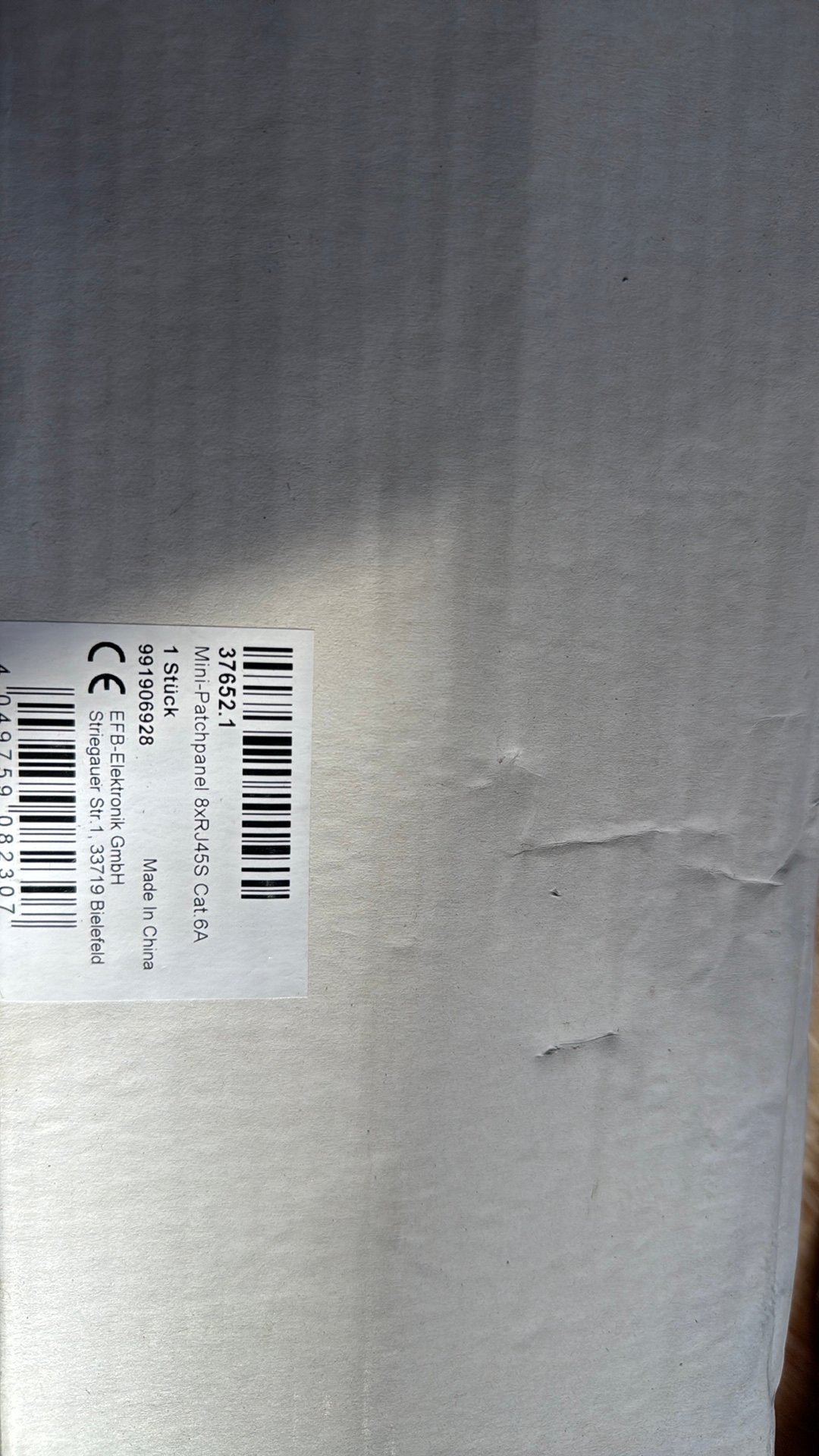 mini-patchpanel 8xRJ45s Cat. 6A, Ophalen, Nieuw