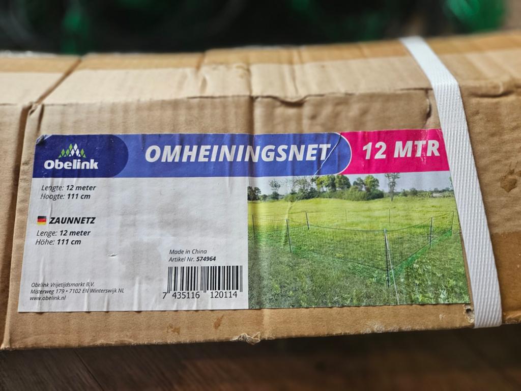 Omheining / afrastering hond 12 m lang  NIEUW, Dieren en Toebehoren, Ophalen of Verzenden, Nieuw, 110 cm of meer, Minder dan 65 cm