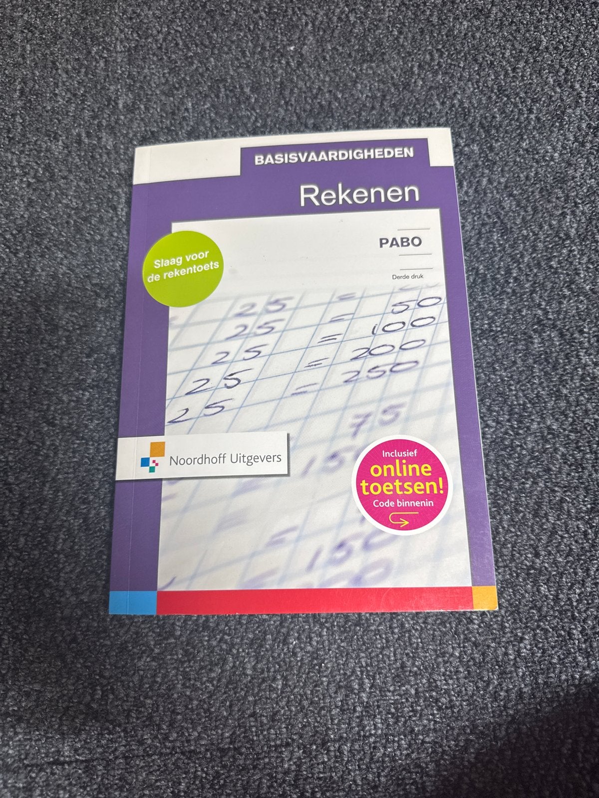 Basisvaardigheden Rekenen PABO - Noordhoff Uitgevers, Ophalen of Verzenden, Zo goed als nieuw, Overige niveaus, Overige vakken