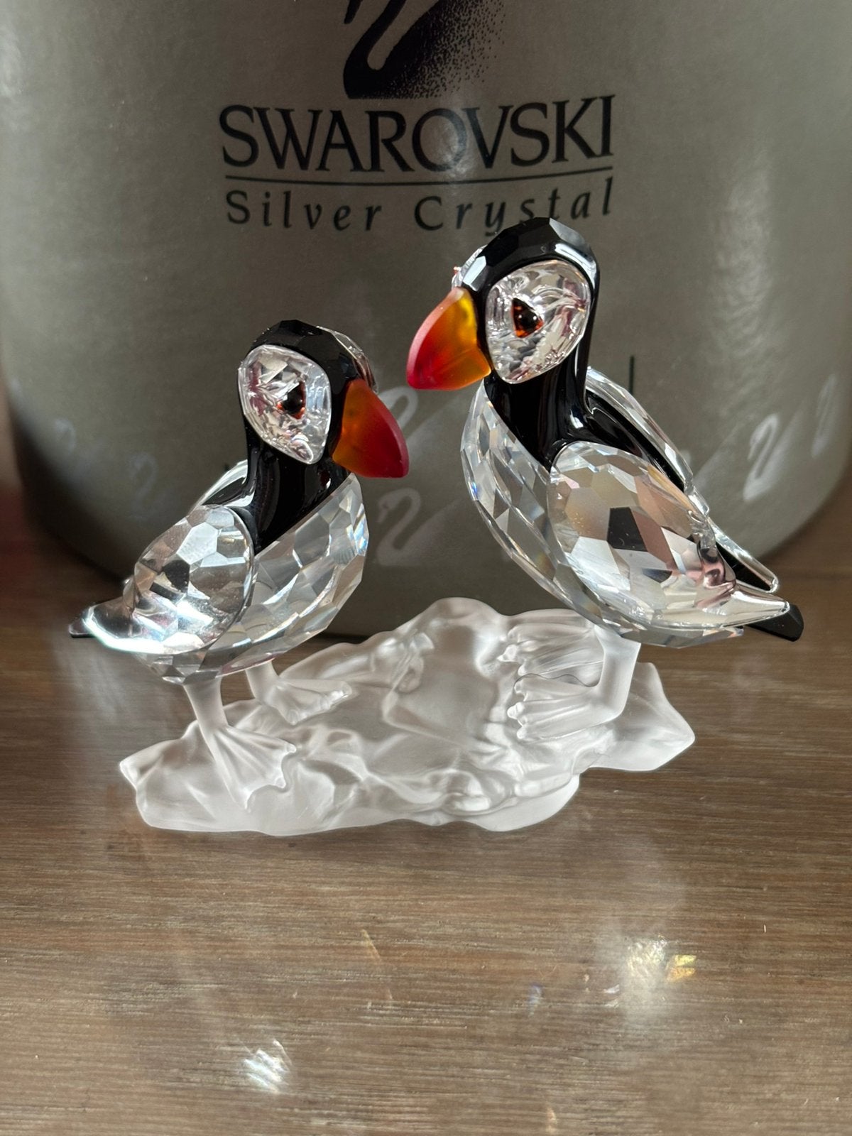 Swarovski papegaaienduikers, Verzamelen, Swarovski, Ophalen of Verzenden, Zo goed als nieuw, Figuurtje