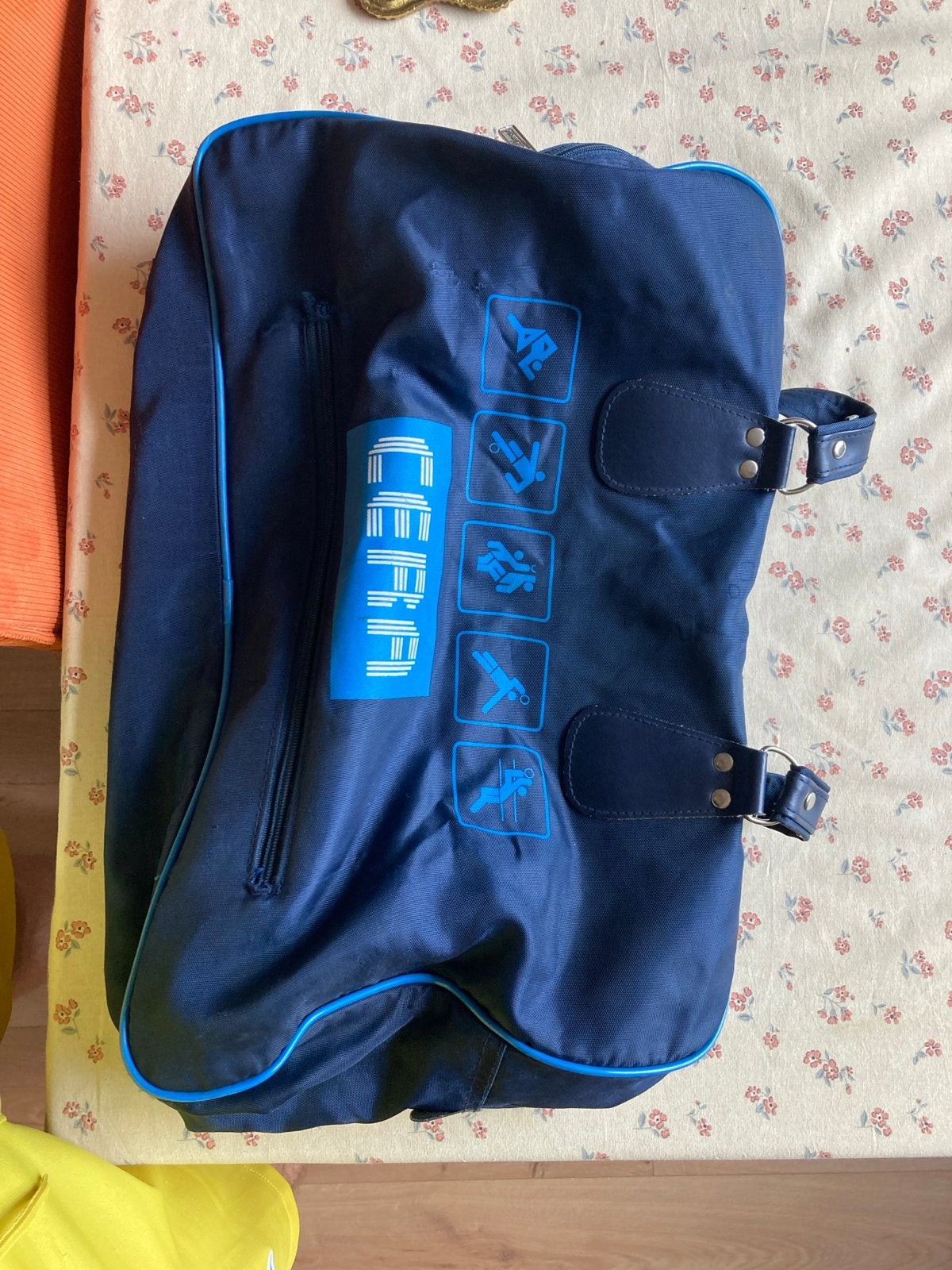 Vintage Belgische Sporttas - Blauw, Ophalen, 40 tot 60 cm, Gebruikt, 20 tot 30 cm