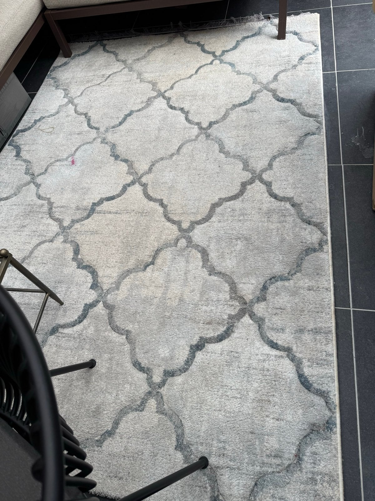 Gebruikt vloerkleed met Marokkaans patroon, Gebruikt, 100 tot 150 cm, Ophalen of Verzenden, 150 tot 200 cm