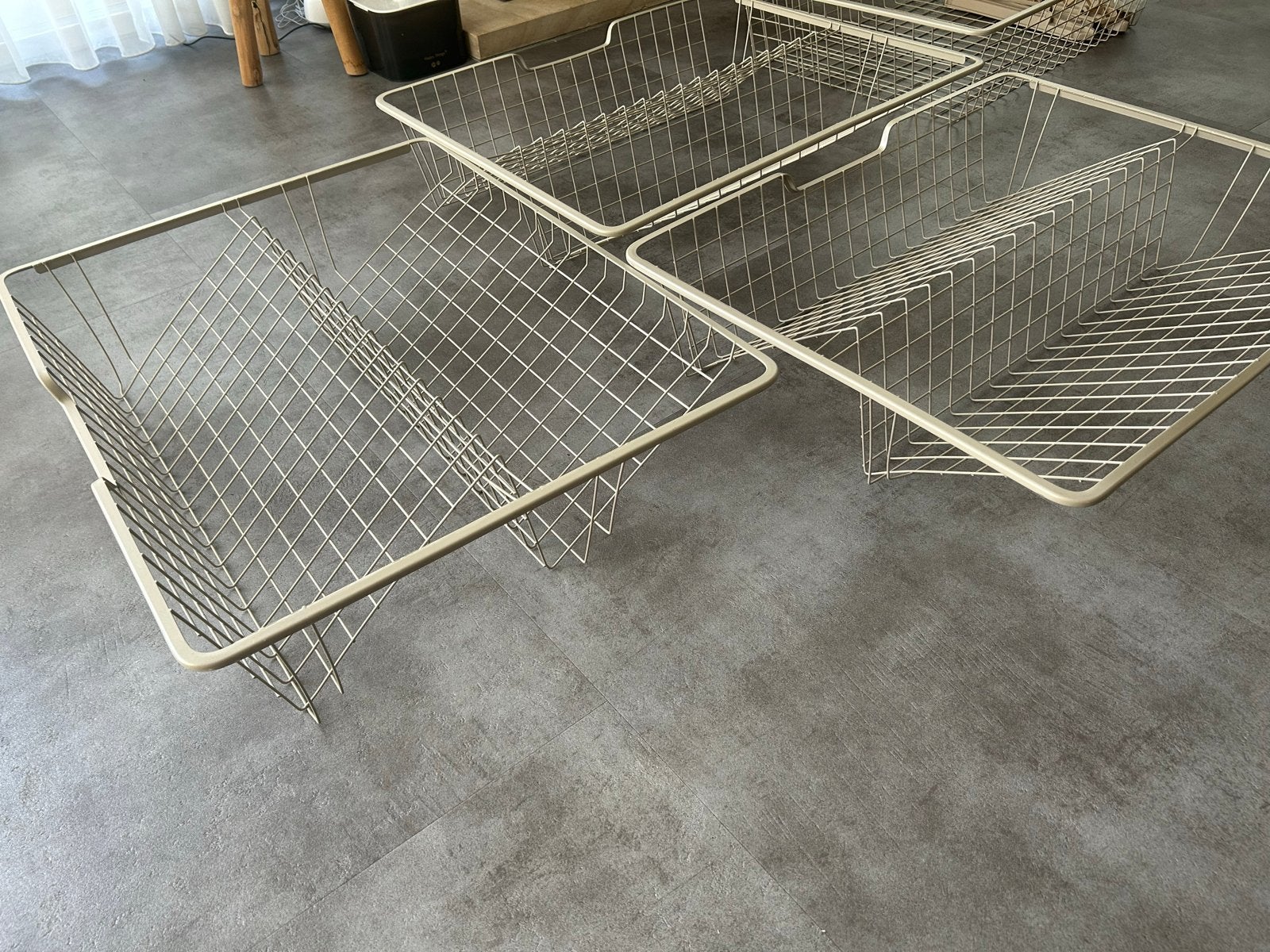 Metalen (schoenen)opbergmanden  (PAX-kast 75cm breed) - 2st., Ophalen of Verzenden, Gebruikt