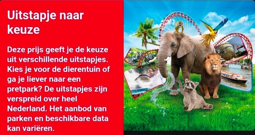 dagje uit naar keuze 4 pers. pretpark, dierentuin, welness.., Tickets en Kaartjes, Drie personen of meer, Ticket of Toegangskaart