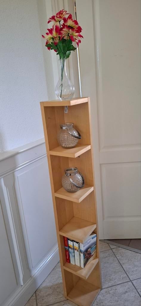 Ikea Benno open hoekkastje hout 117x17x17 cm, Ophalen, Met plank(en), 100 tot 150 cm, Minder dan 25 cm