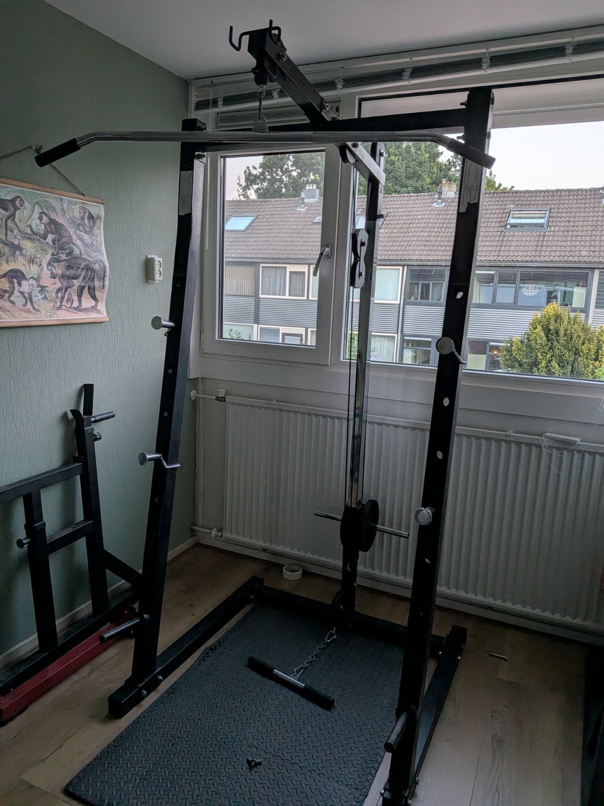 Power Rack met geïntegreerde Lat Pulley, Sport en Fitness, Fitnessmaterialen, Ophalen, Gebruikt, Rug, Overige typen