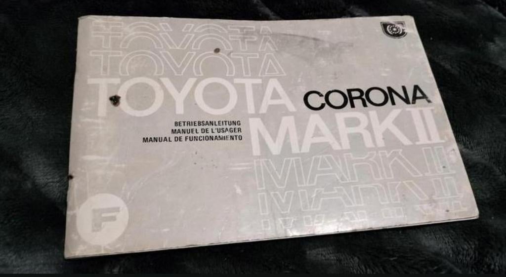 TOYOTA CORONA MK 2 handleiding, 142 blz! Zeldzaam, Ophalen of Verzenden
