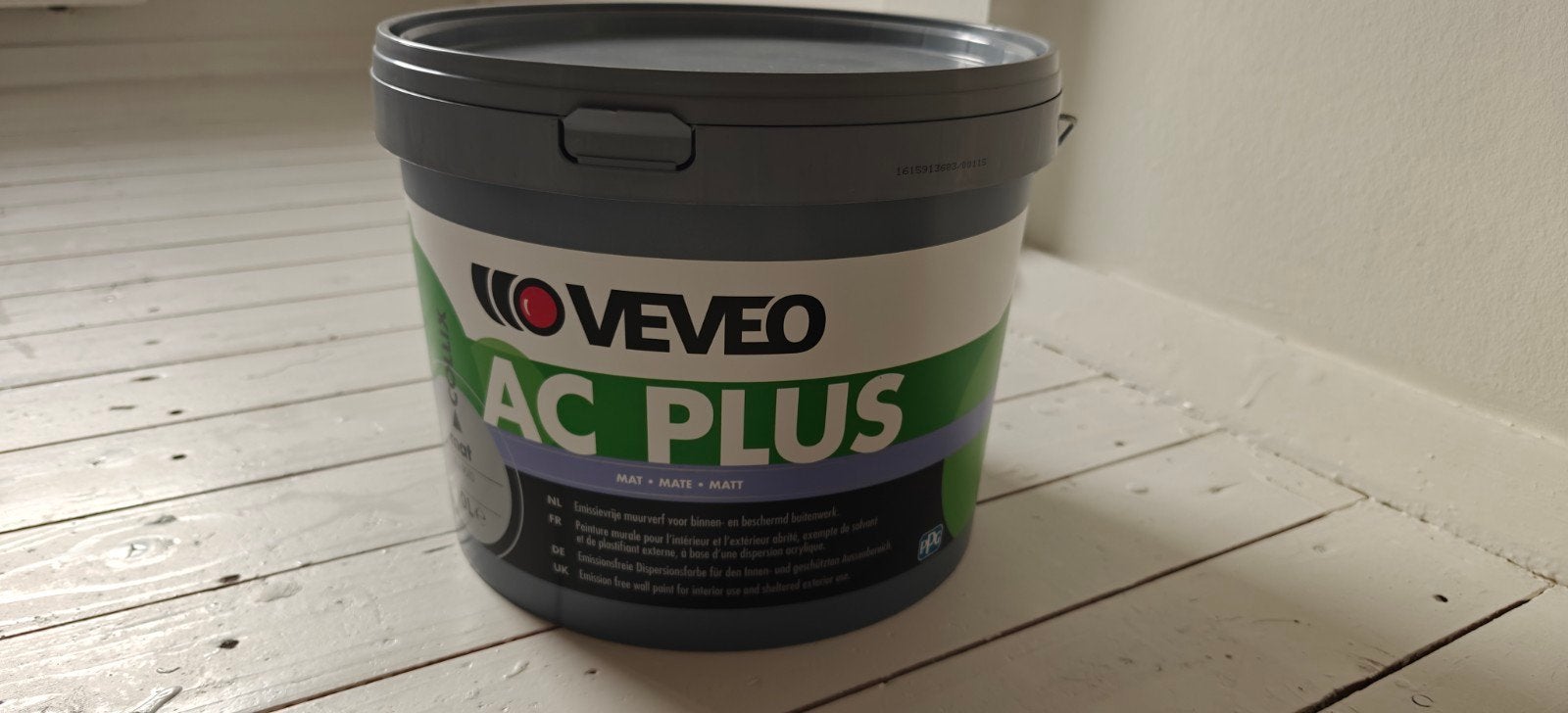 VEVEO AC PLUS Verf Mat RAL 9010 - 10L, Ophalen, 5 tot 10 liter, Wit, Nieuw