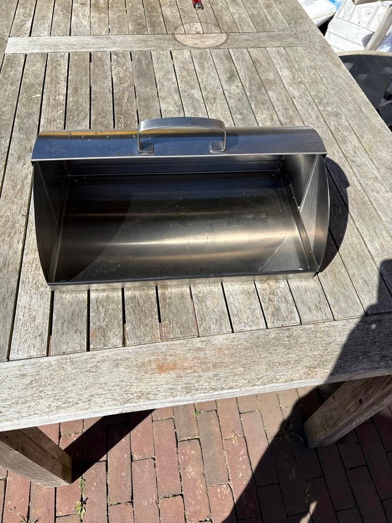 Roestvrijstalen Broodtrommel met Handvat, Ophalen, Gebruikt