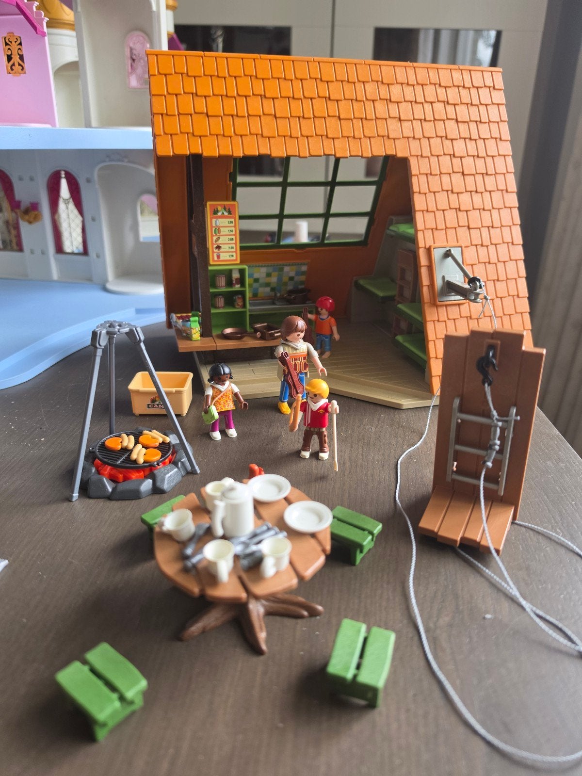 Playmobil 6887 Familie Camping Bungalow met Accessoires, Ophalen, Jongen of Meisje