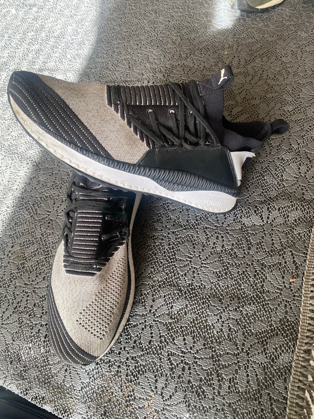 Puma Ignite Sneakers Maat 45 - Zwart/Grijs, Kleding | Heren, Schoenen, Ophalen of Verzenden, Gedragen, Zwart, Sneakers of Gympen