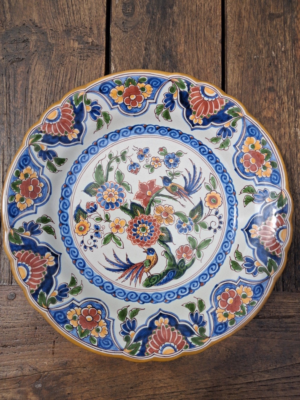 Decoratief Makkum Wandbord - 27 cm diameter, Ophalen of Verzenden