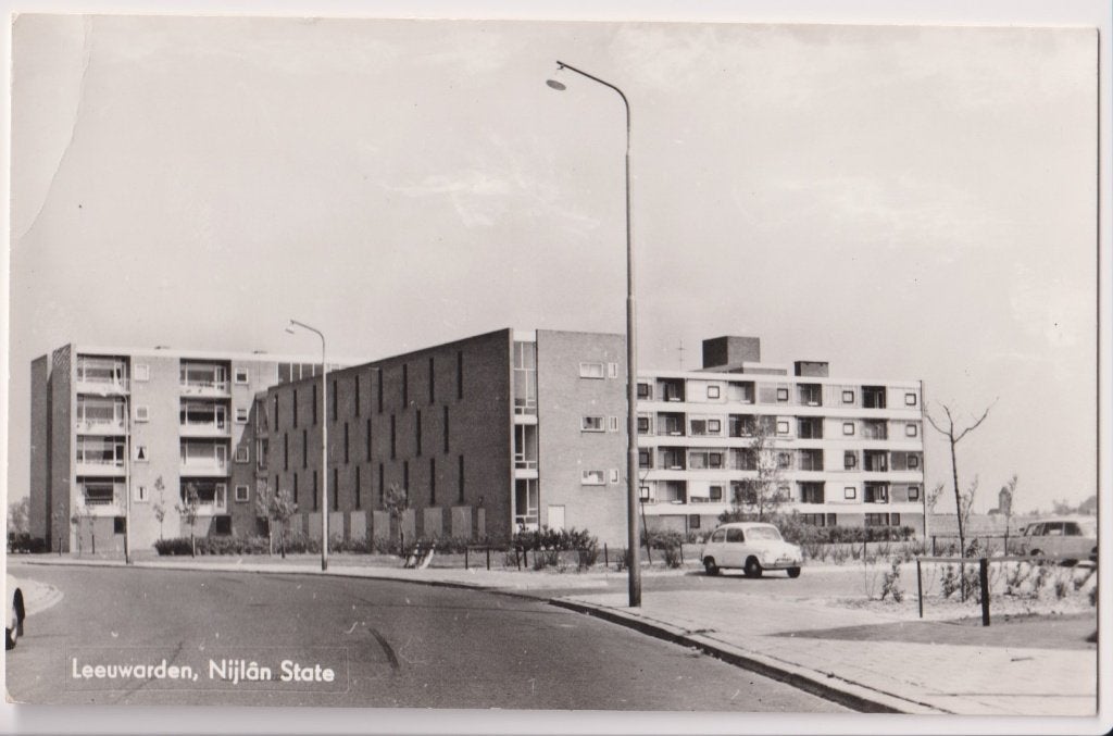318 Leeuwarden Nijlân State met Auto's B67, Verzenden, 1960 tot 1980, Ongelopen, Friesland