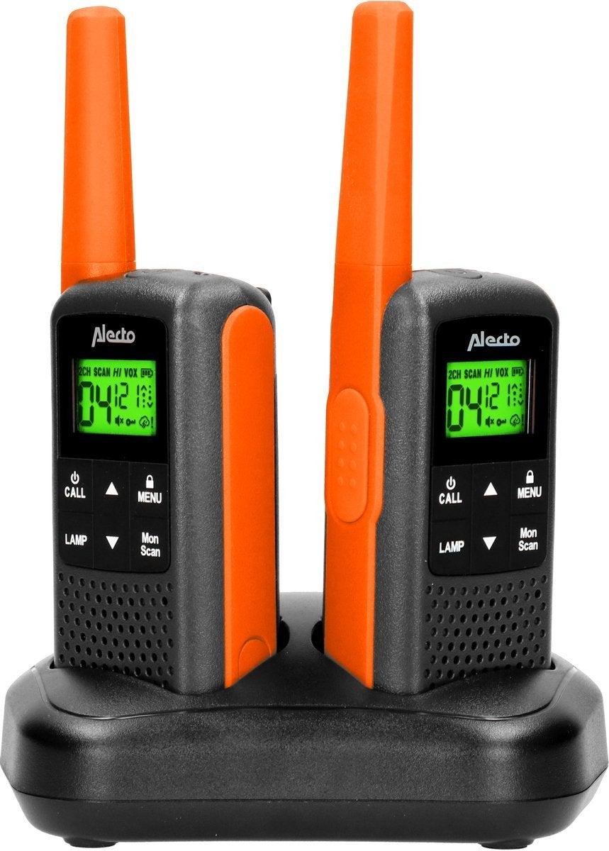 Alecto FR-225 Walkie Talkie Set - Robuust en Betrouwbaar, Ophalen of Verzenden, Zo goed als nieuw, 5 tot 15 km, Portofoon of Walkie-talkie