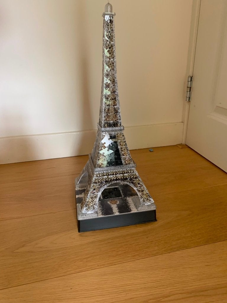 3-d puzzel eiffeltoren ravensburger, Hobby en Vrije tijd, Denksport en Puzzels, Ophalen of Verzenden, Minder dan 500 stukjes, Zo goed als nieuw