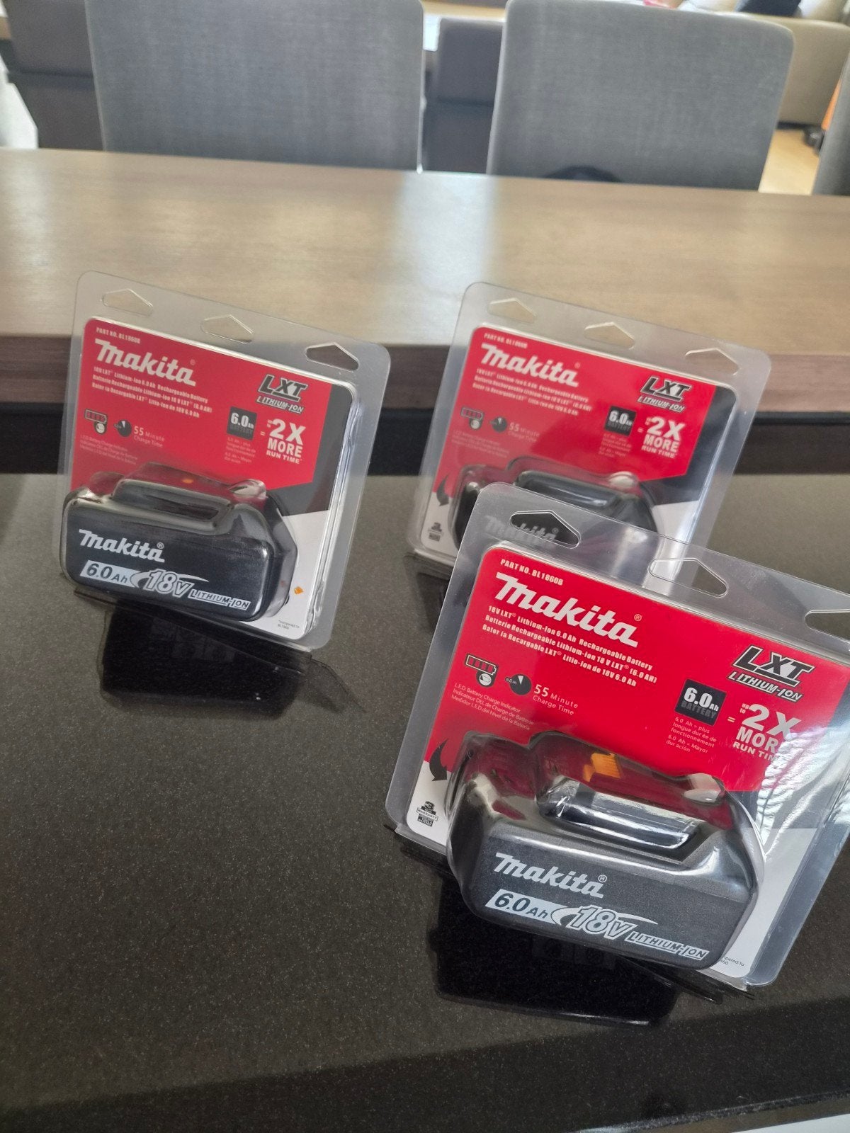 Nieuwe Makita 18V 6.0Ah LXT Lithium-Ion Accu's, Nieuw