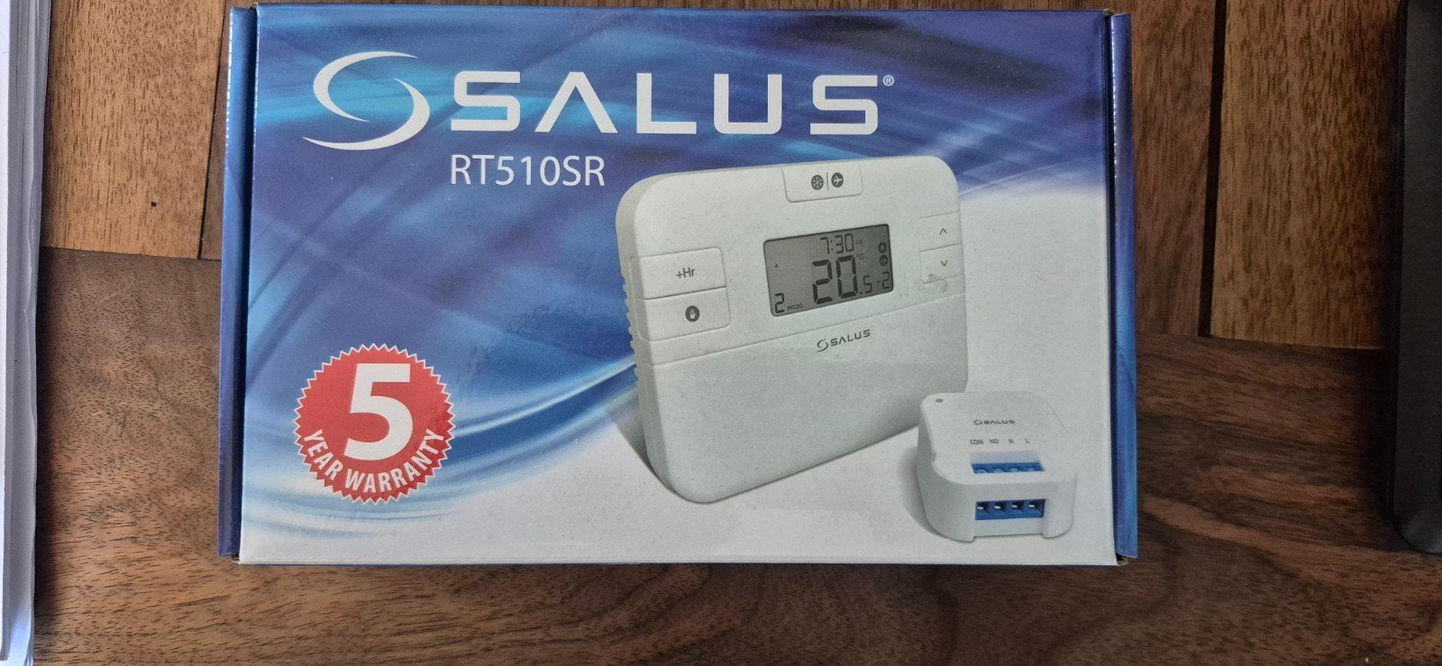 2x Salus RT510SR draadloze thermostaat met Inbouw Ontvanger, Ophalen of Verzenden, Nieuw