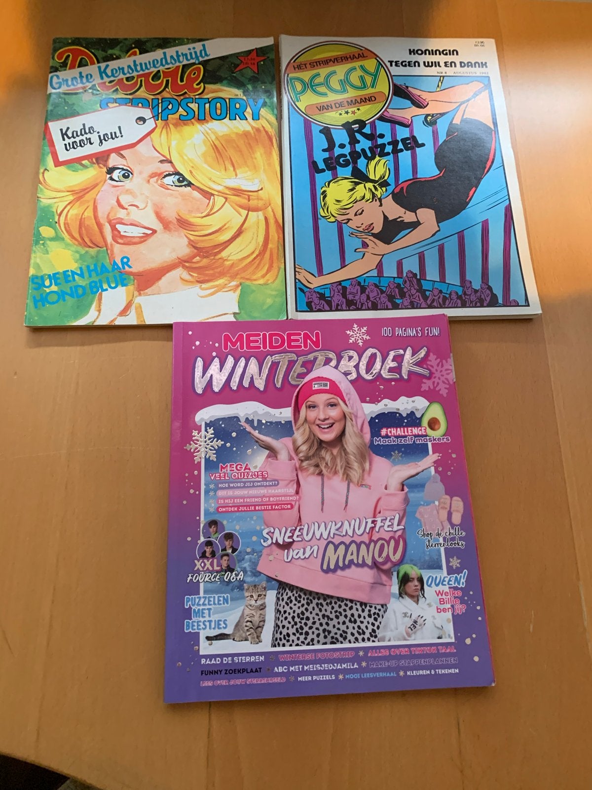 Vintage stripboeken en Meiden Winterboek, Meerdere stripboeken, Ophalen of Verzenden, Gelezen