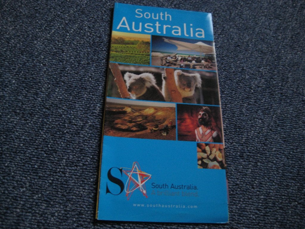 Toeristische folder van South-Australia, Verzenden, Australië en Nieuw-Zeeland, Brochure, Gelezen