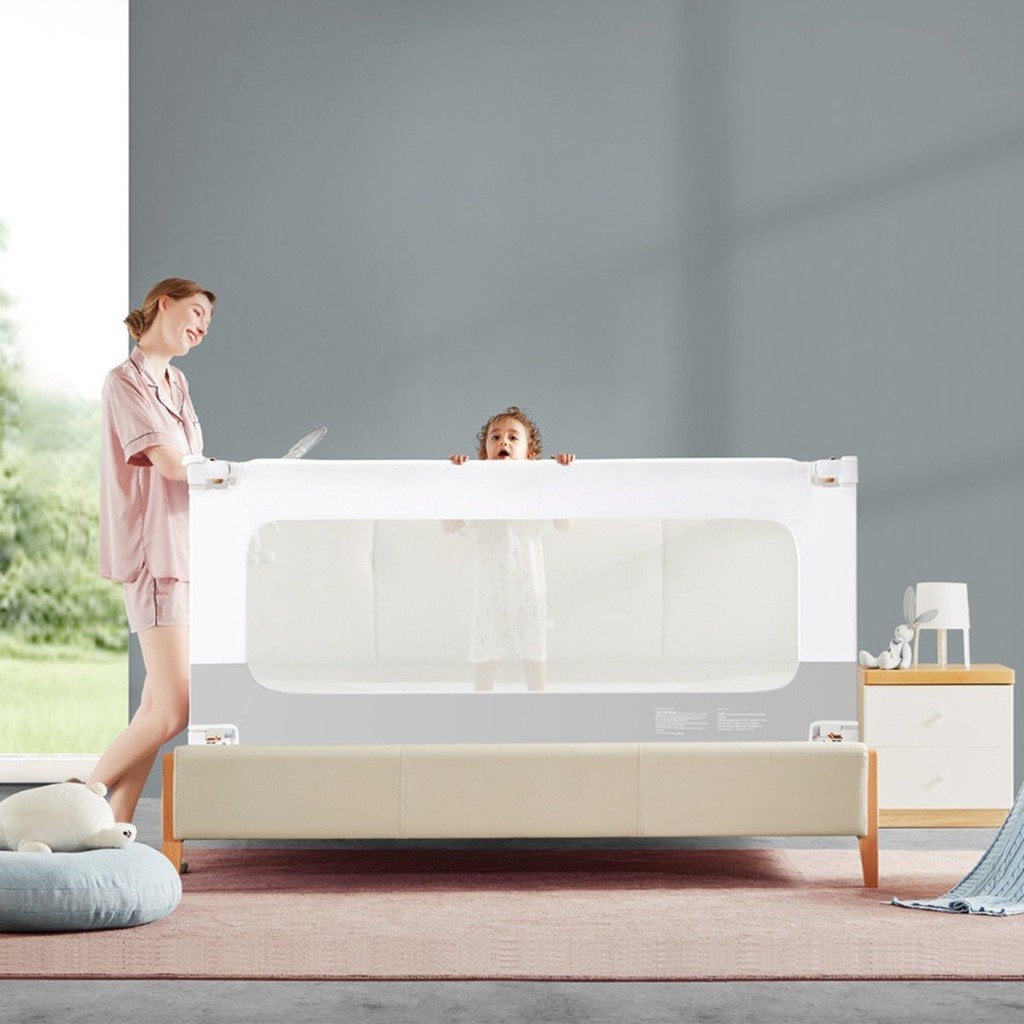 Bedhekje set 2x 200cm + 180cm verstelbaar uitvalhek grijs, Ophalen of Verzenden, Zo goed als nieuw, Overige typen