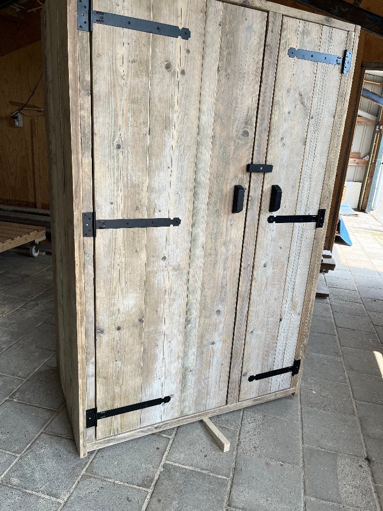 wasmachinekast van gebr steigerhout, Ophalen, Nieuw